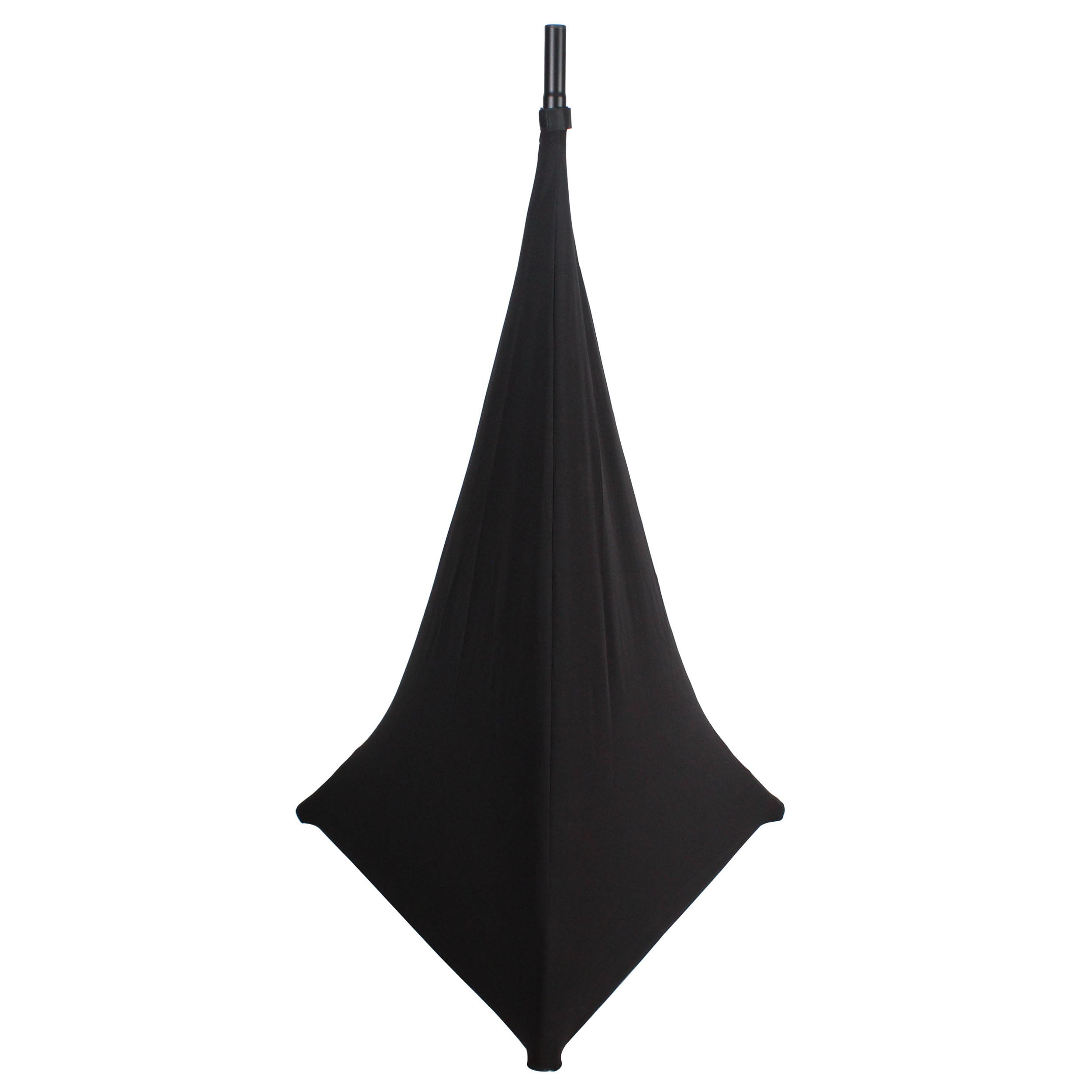 ProX Two-Pack Three Side Speaker Stand Cover Scrim (Black)