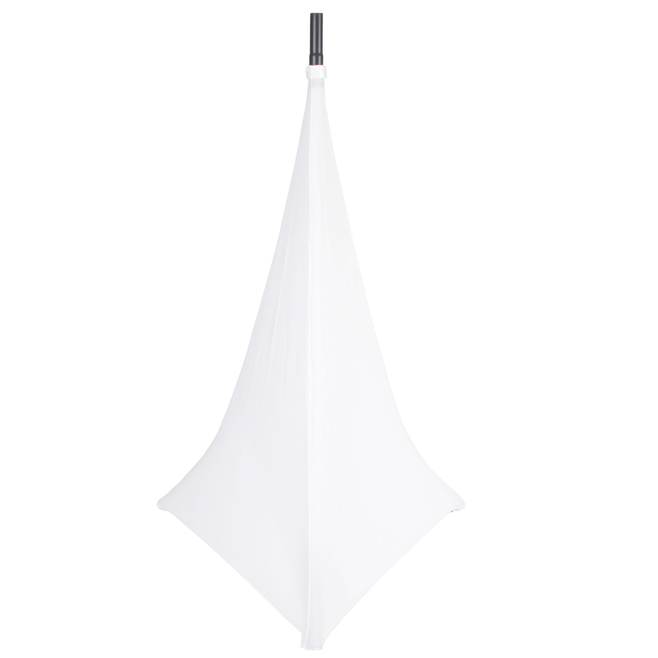 ProX Two-Pack Three Side Speaker Stand Cover Scrim - White
