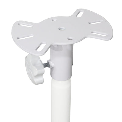ProX Speaker Stand Mounting Plate In White for Speakers and Moving Head