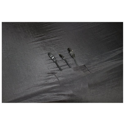 ProX 6 Ft. Open Back Spandex Table Cover Scrim - Black