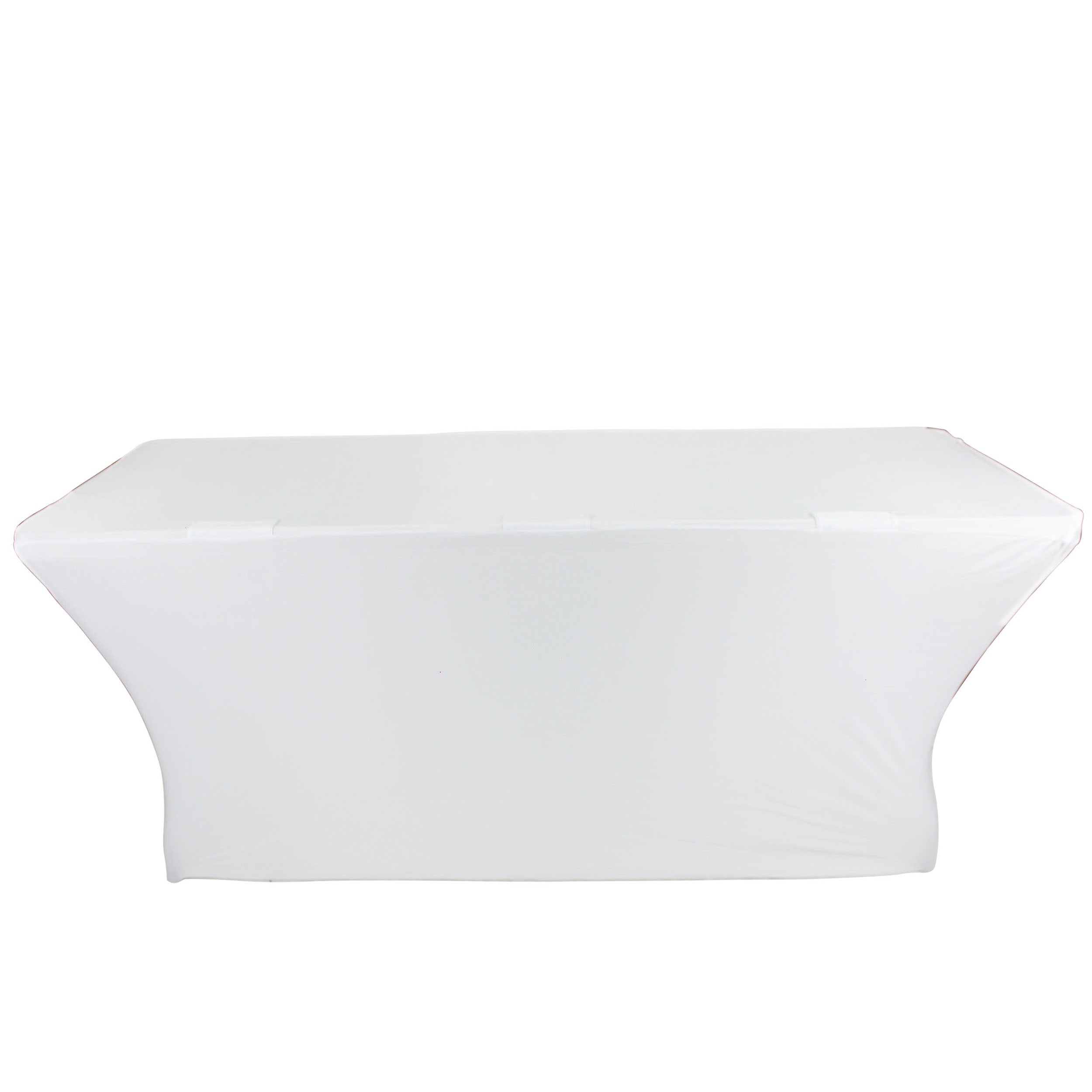 ProX 4 Ft. Open Back Spandex Table Cover Scrim - White
