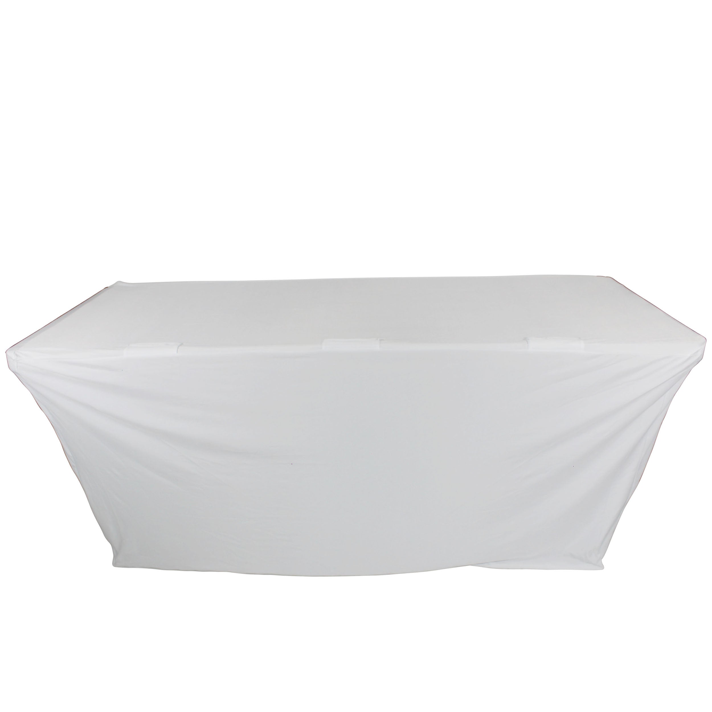 ProX 4 Ft. Open Back Spandex Table Cover Scrim - White