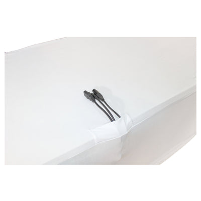 ProX 4 Ft. Open Back Spandex Table Cover Scrim - White