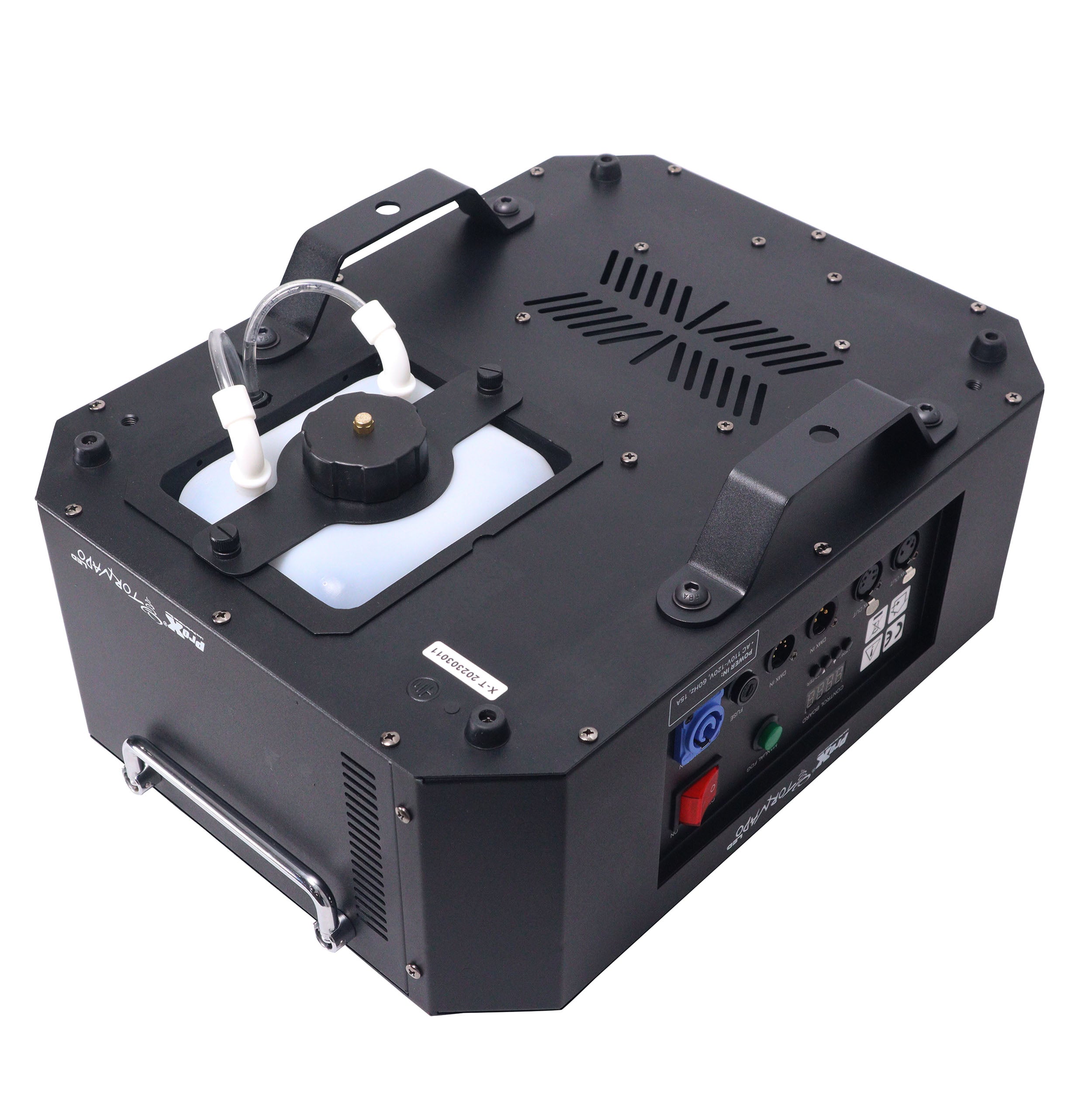 ProX Professional Stage Portable Fog Machine Vertical Spray DJ Effects DMX RGBA LED Lighting System.