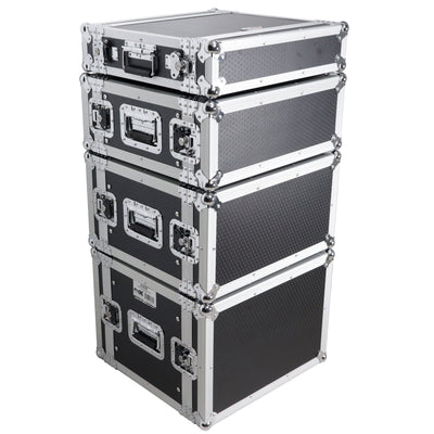 ProX 6U Deluxe 14" Deep 19" Width Amp Effects Rack Flight Hard Case