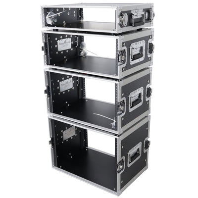 ProX 4U Deluxe Effects Rack 14" Deep Rail to Rail W/Handles