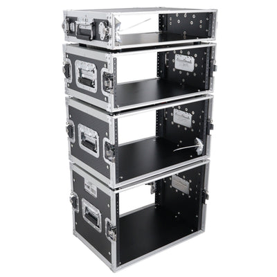 ProX 4U Deluxe Effects Rack 14" Deep Rail to Rail W/Handles