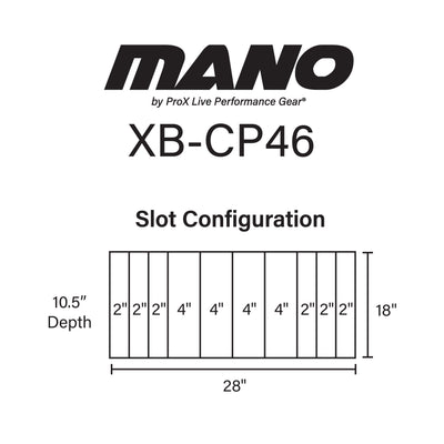 ProX MANO™ Large Utility Carry Bag w/ Organizing dividers For Cables, LED Lighting, and More