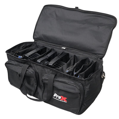 ProX MANO™ Large Utility Carry Bag w/ Organizing dividers For Cables, LED Lighting, and More