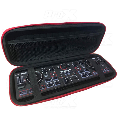 ProX ZeroG Ultra Lightweight Hard Shell DJ Controller for fits Numark DJ2GO2 and Wireless Mic - Nano Size