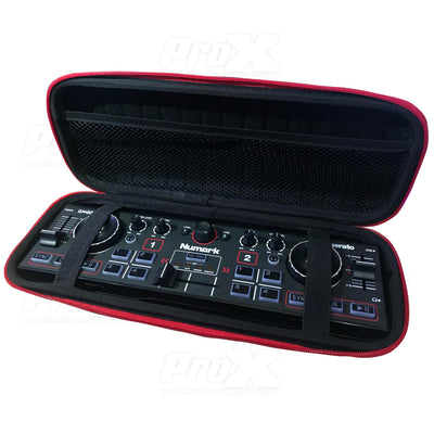 ProX ZeroG Ultra Lightweight Hard Shell DJ Controller for fits Numark DJ2GO2 and Wireless Mic - Nano Size