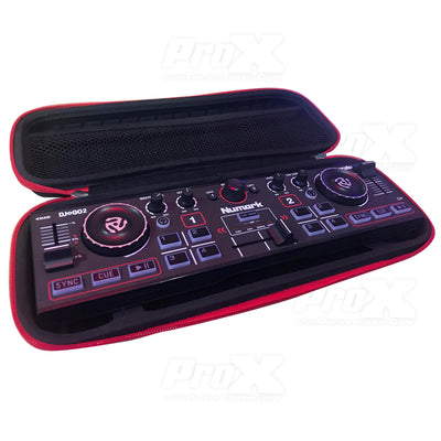 ProX ZeroG Ultra Lightweight Hard Shell DJ Controller for fits Numark DJ2GO2 and Wireless Mic - Nano Size