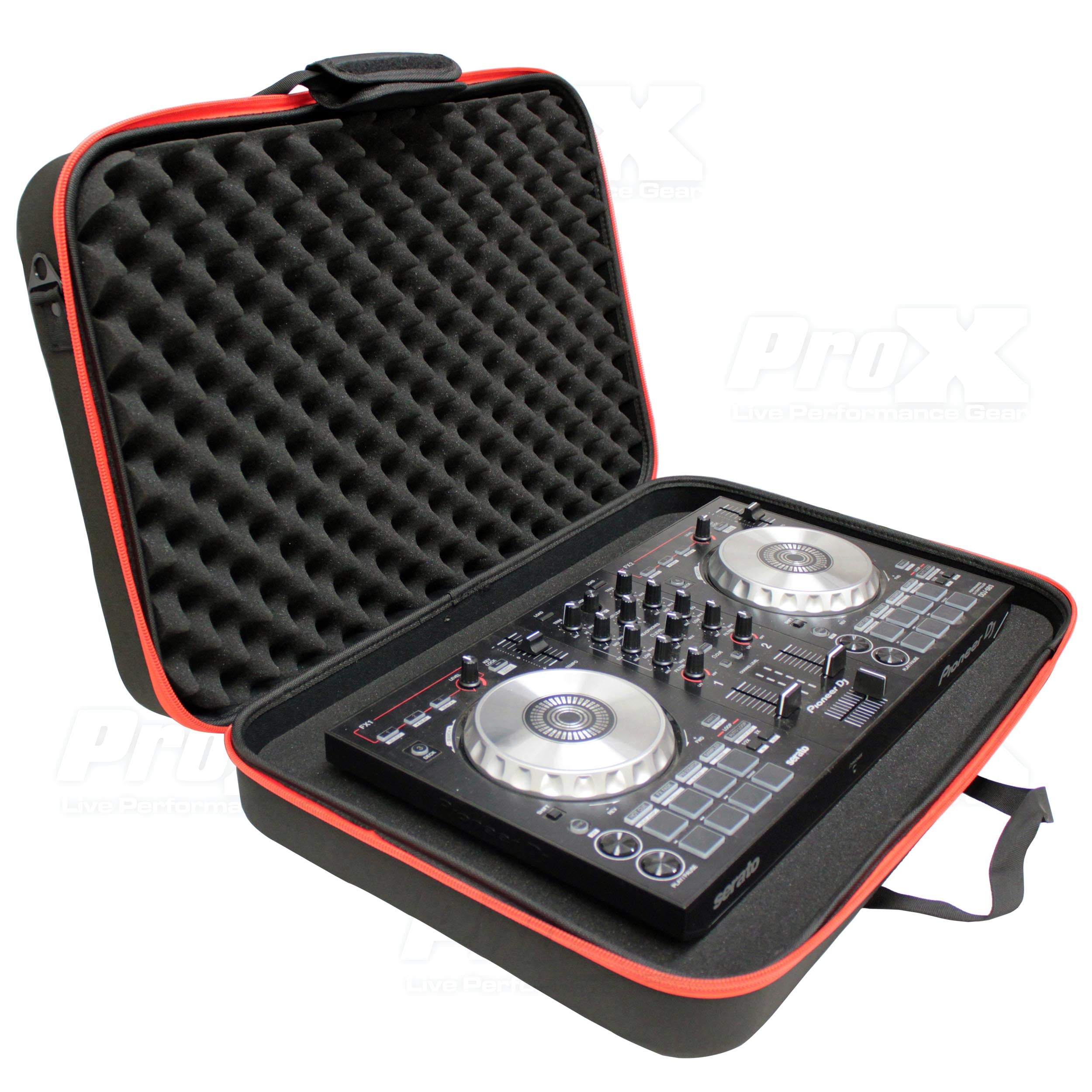 ProX ZeroG Ultra Lightweight Hard Shell DJ Controller Shoulder Strap Bag for DDJ-REV1 DDJ-FLX4 DDJ-400 OMNIS-DUO Small Size