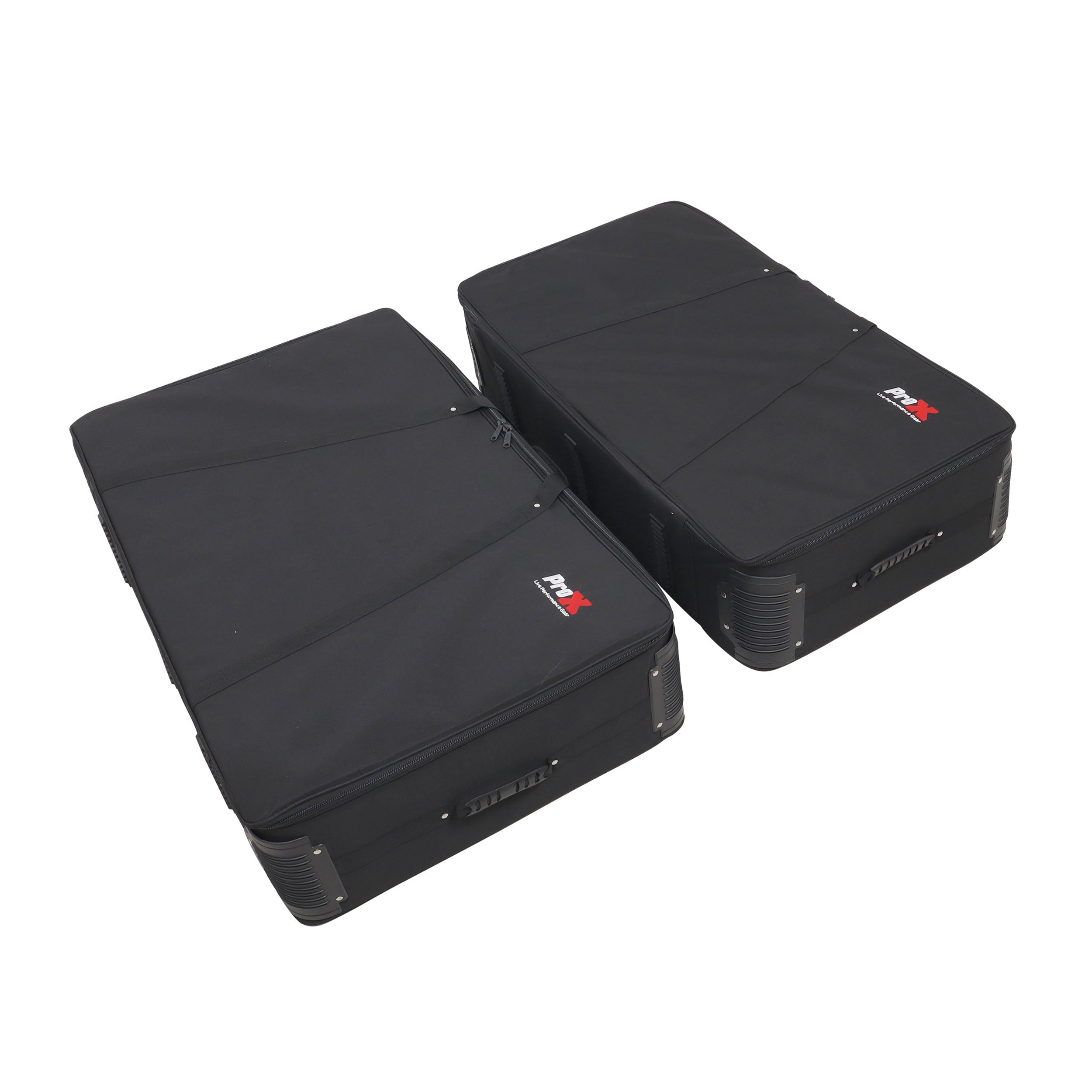 ProX Set of Two Padded Carrying Travel Bags for ProX Control Tower DJ Podium