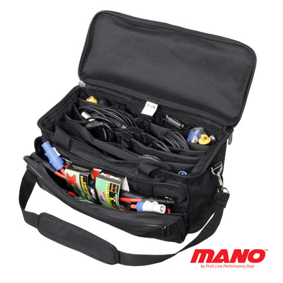 ProX MANO™ Utility Carry Hand Bag Organizer with Dividers For Cables, LED Lighting, Tools, Mics, and Accessories.