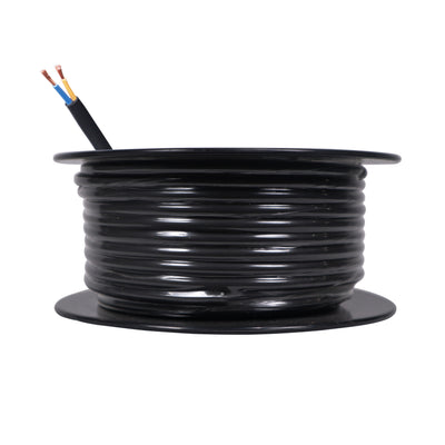ProX 100 Ft. 12 AWG 2 Conductor Hybrid Passive Speaker Wire Bulk Cable Spool Black