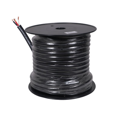 ProX 100 Ft. 12 AWG 4 Conductor Hybrid Passive Speaker Wire Bulk Cable Spool Black