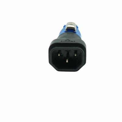 ProX IEC C14 Female to PowerCON Female Blue locking Connector Power Coupler Adapter