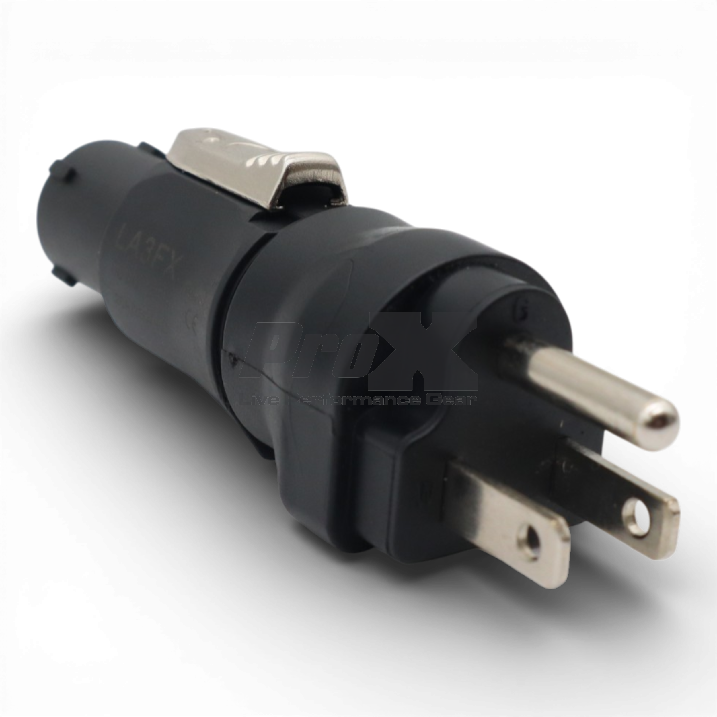 ProX Edison Nema 515P Male to True1 Female Black locking Connector Power Coupler Adapter