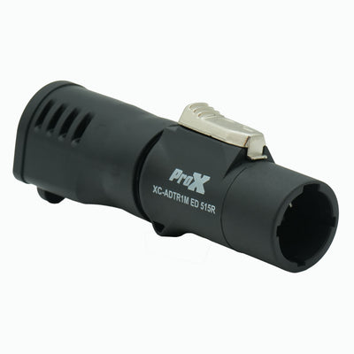 ProX Edison Nema 515R Female to True1 Male Black locking Connector Power Coupler Adapter