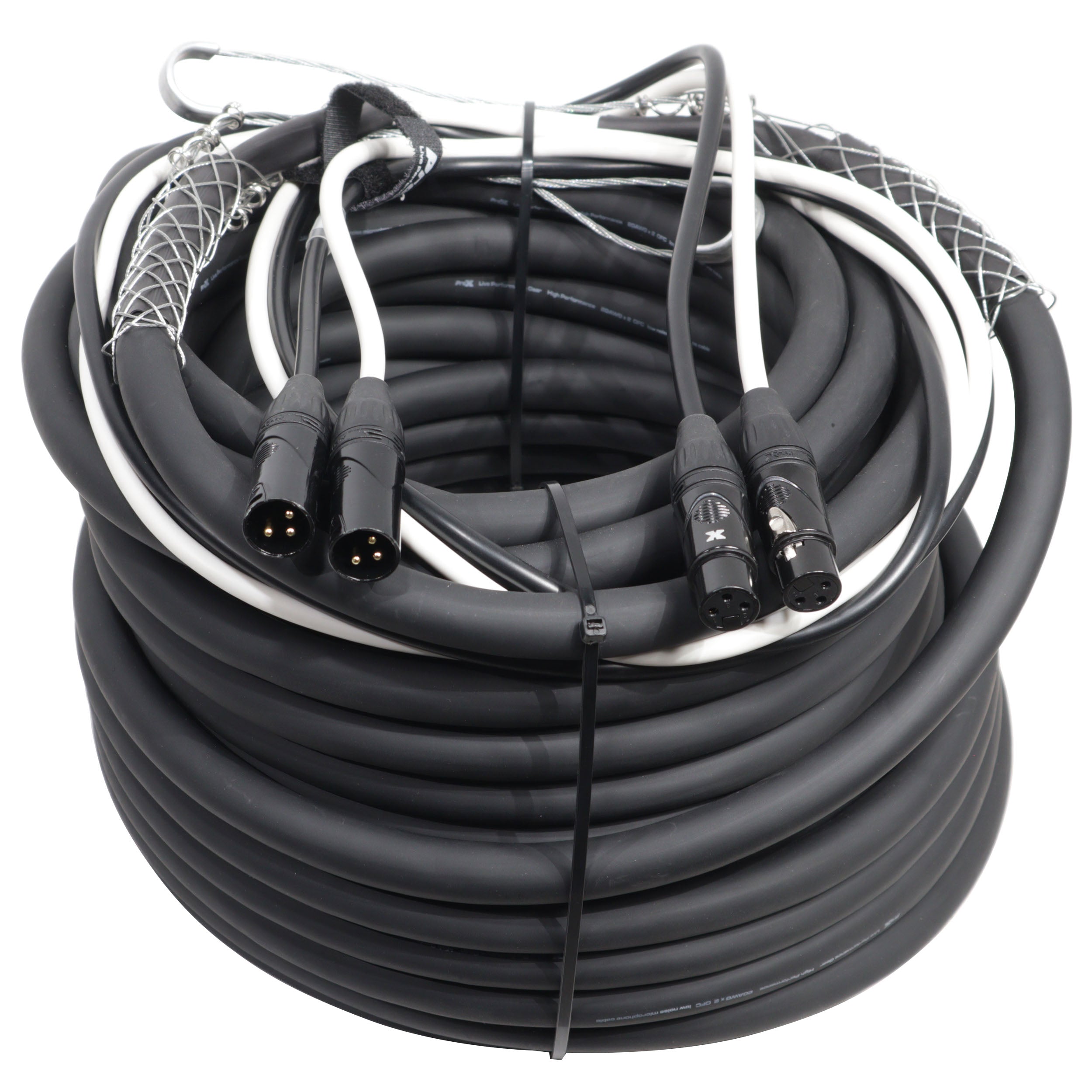 ProX 100' Ft. Balanced Dual XLR-M to Dual XLR-F High Performance Audio Cable
