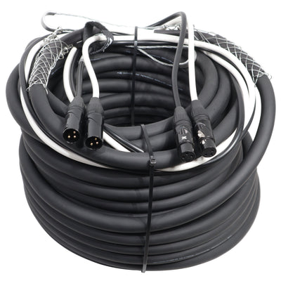 ProX 100' Ft. Balanced Dual XLR-M to Dual XLR-F High Performance Audio Cable