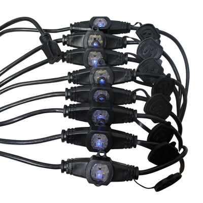 ProX 52' Ft. Male NEMA 120VAC to 9-Outet Female Edison 12/3AWG Power Extension Cable