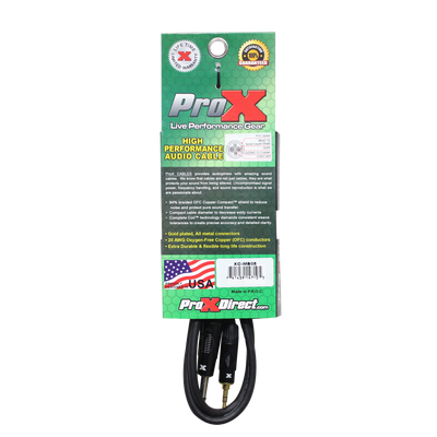 ProX 5 Ft. Balanced TRS-M Mini 1/8" to TRS-M High Performance Audio Cable