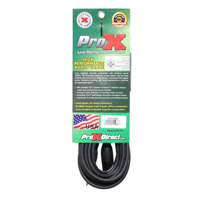 ProX 25 Ft. Unbalanced 1/8" (3.5mm) TRS-M Mini to XLR3-M High Performance Audio Cable
