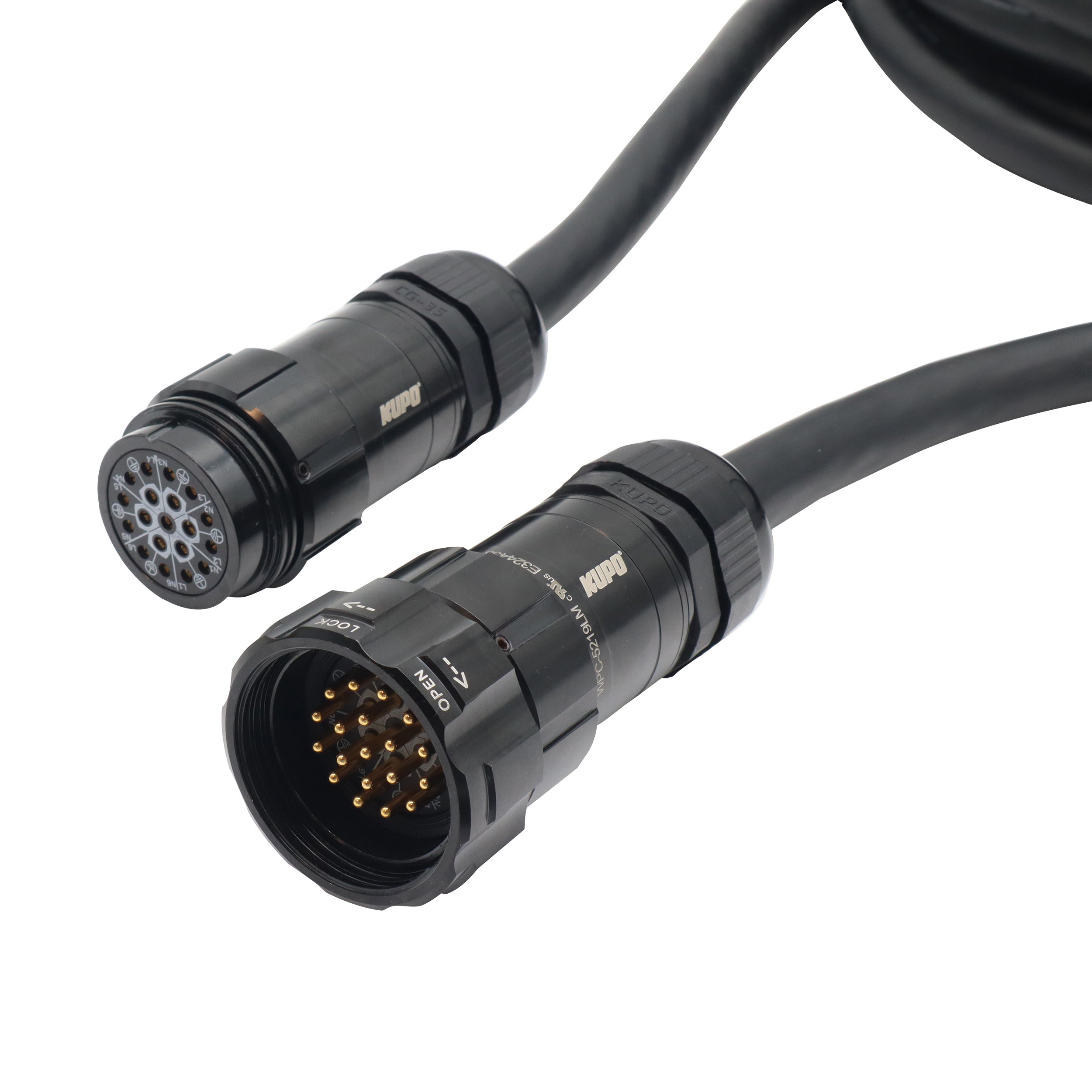 ProX Power Distribution 50Ft 19 Pin Male to Female 12 AWG Extension Cable
