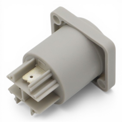 ProX Panel Mount Gray Power Connector Female Connector for Power Connector compatible devices
