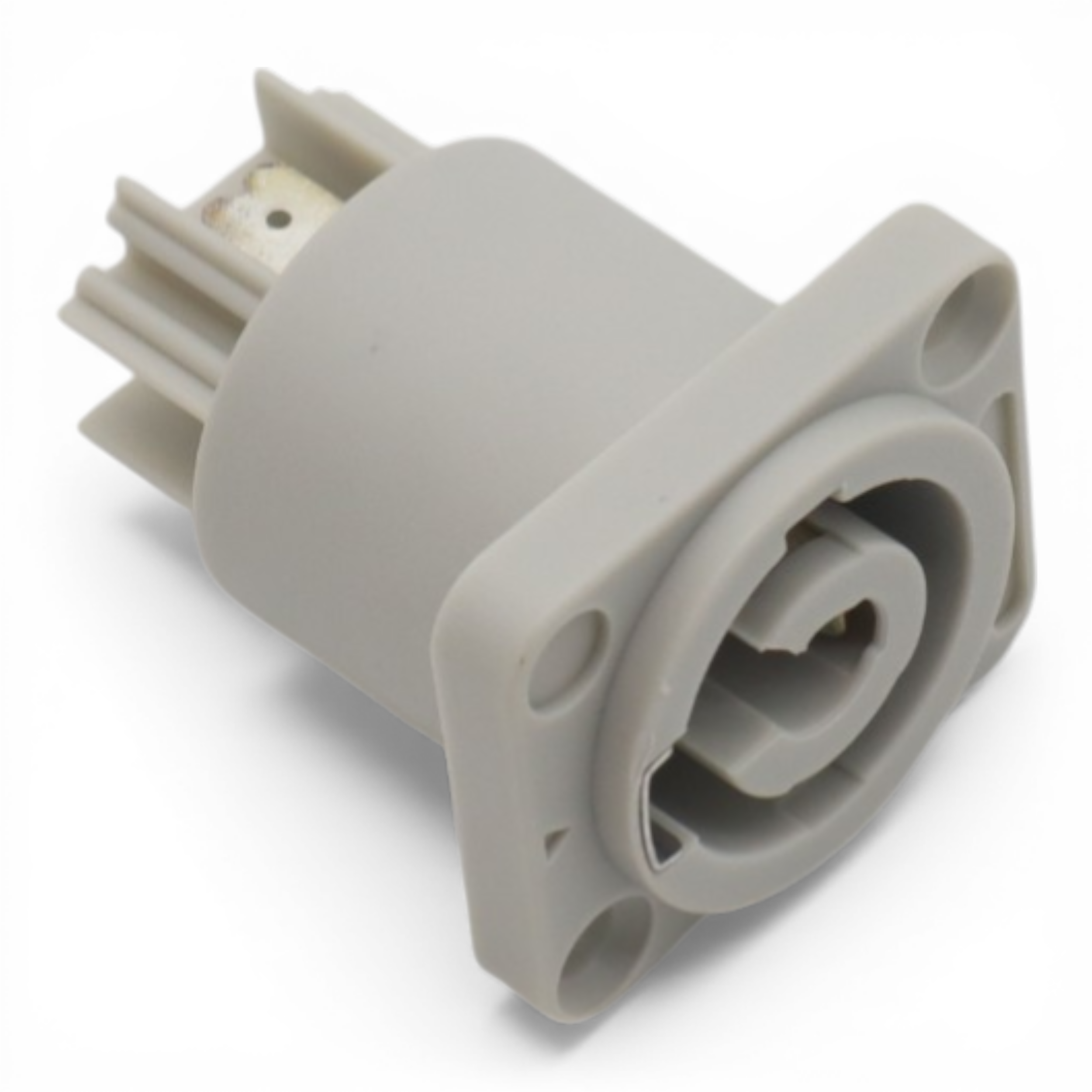 ProX Panel Mount Gray Power Connector Female Connector for Power Connector compatible devices