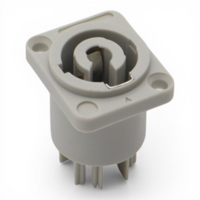 ProX Panel Mount Gray Power Connector Female Connector for Power Connector compatible devices