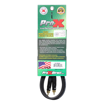 ProX 5 Ft. High Performance Audio Cable RCA to RCA