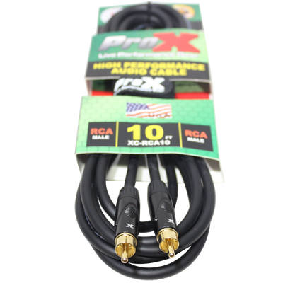 ProX 10 Ft. High Performance Audio Cable RCA to RCA