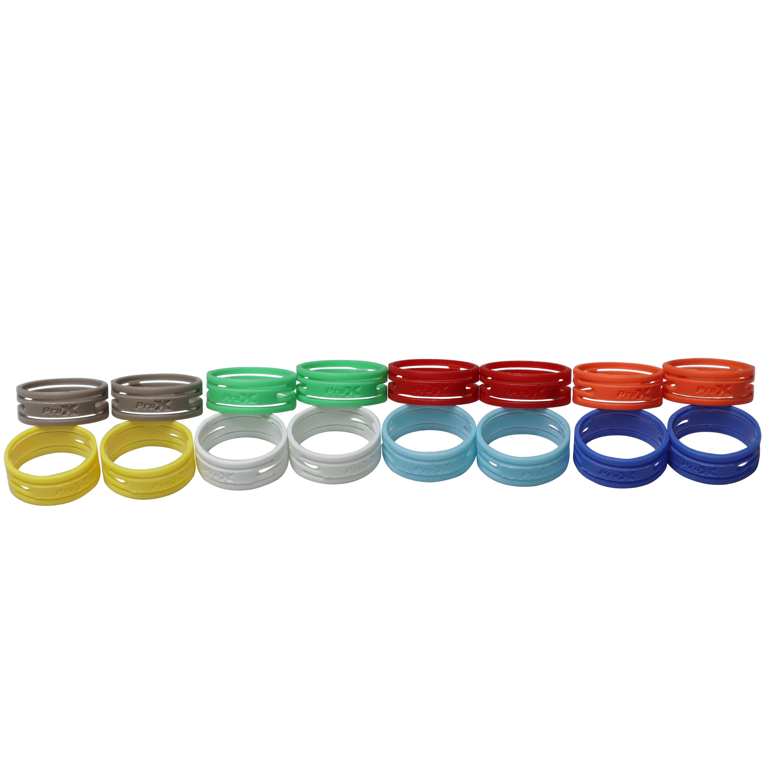 ProX 8 Color Ring Replacements for XLR Cables 16 Pack - Identify your cable lenght for all ProX XLR Cables