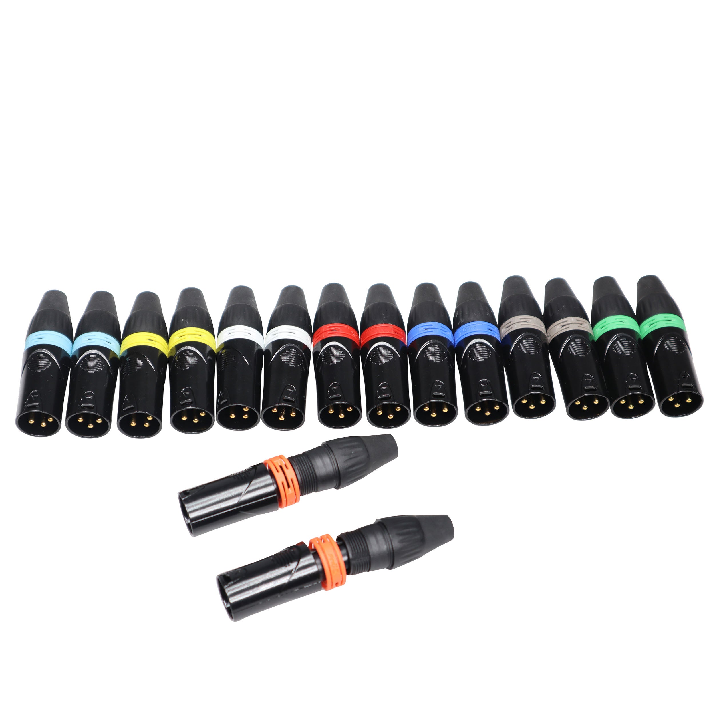 ProX 8 Color Ring Replacements for XLR Cables 16 Pack - Identify your cable lenght for all ProX XLR Cables