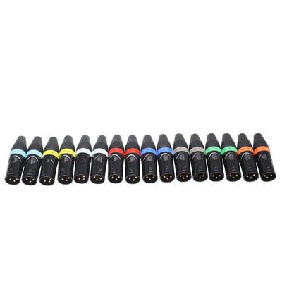 ProX 8 Color Ring Replacements for XLR Cables 16 Pack - Identify your cable lenght for all ProX XLR Cables