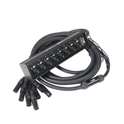 ProX 20 Ft. XLR Stage Recording Extension Box Snake 8 XLR-F Send Inputs