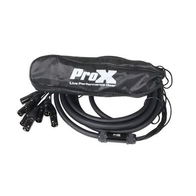 ProX 20 Ft. XLR Stage Recording Extension Box Snake 8 XLR-F Send Inputs