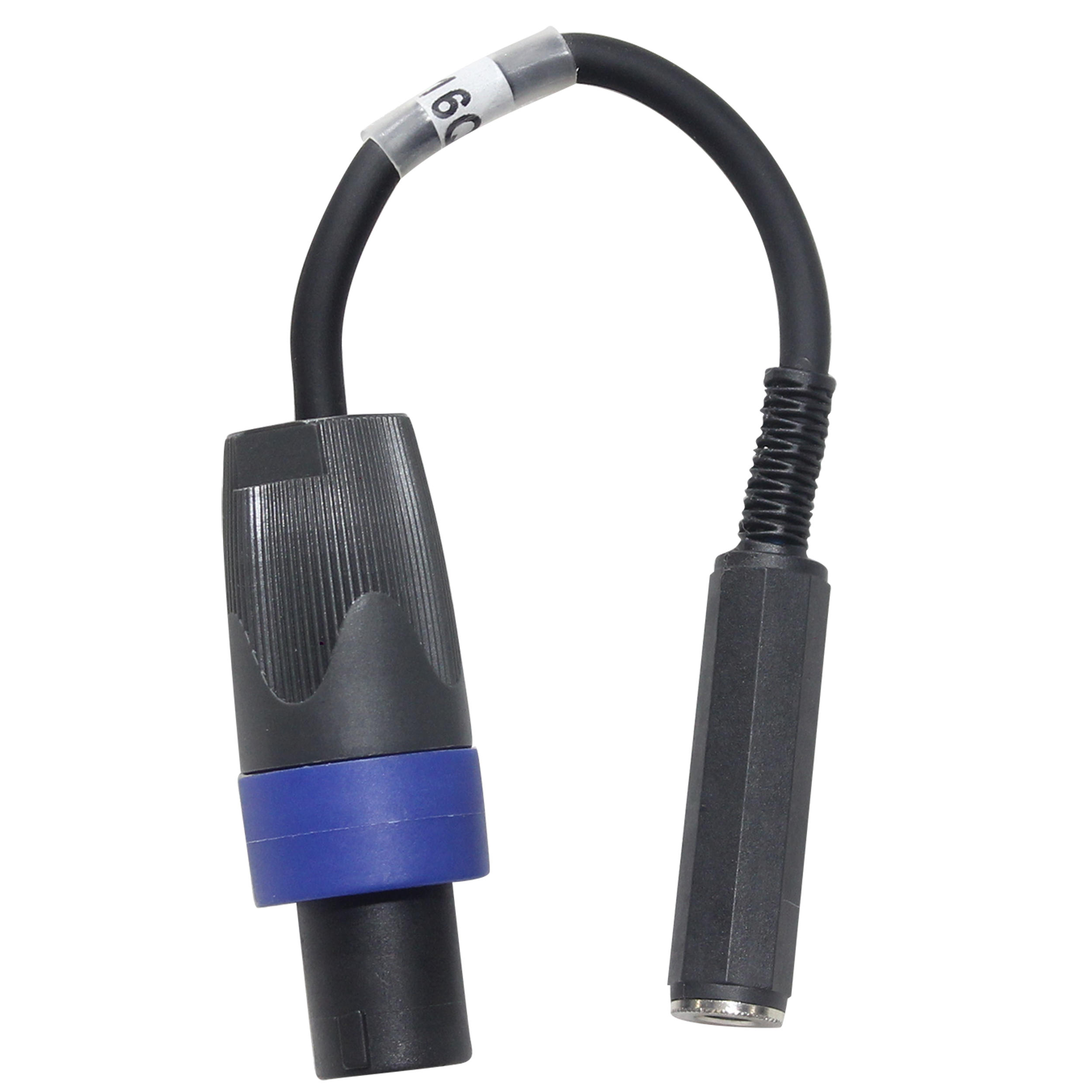 ProX 6" Speaker Twist connector Male to 1/4" TS-F Female High Performance Speaker Cable