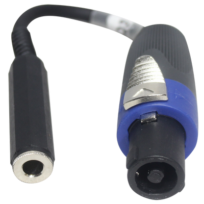 ProX 6" Speaker Twist connector Male to 1/4" TS-F Female High Performance Speaker Cable