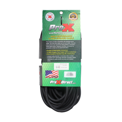 ProX 50 Ft. SpeakOn to SpeakOn 2 Conductor 12AWG High Performance Speaker Cable