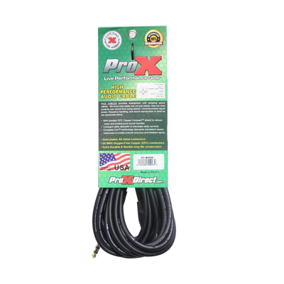 ProX 25 Ft. Balanced 1/4" TRS to XLR3-F High Performance Audio Cable