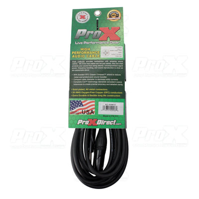 ProX 15 Ft. Balanced 1/4" TRS to XLR-M