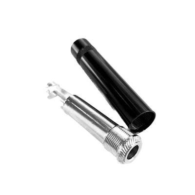 ProX 2-Pack of 1/4 in. Female Mono Instrument Jack Connector Adapter Coupler Tip