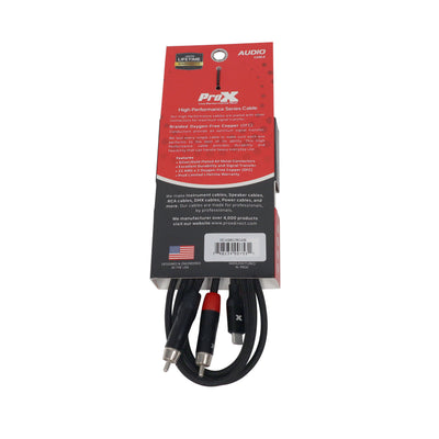 ProX 6FT USB-C to Dual RCA Smartphone and Laptop to Mixer, Amplifier, Powered Speaker and Console Interface