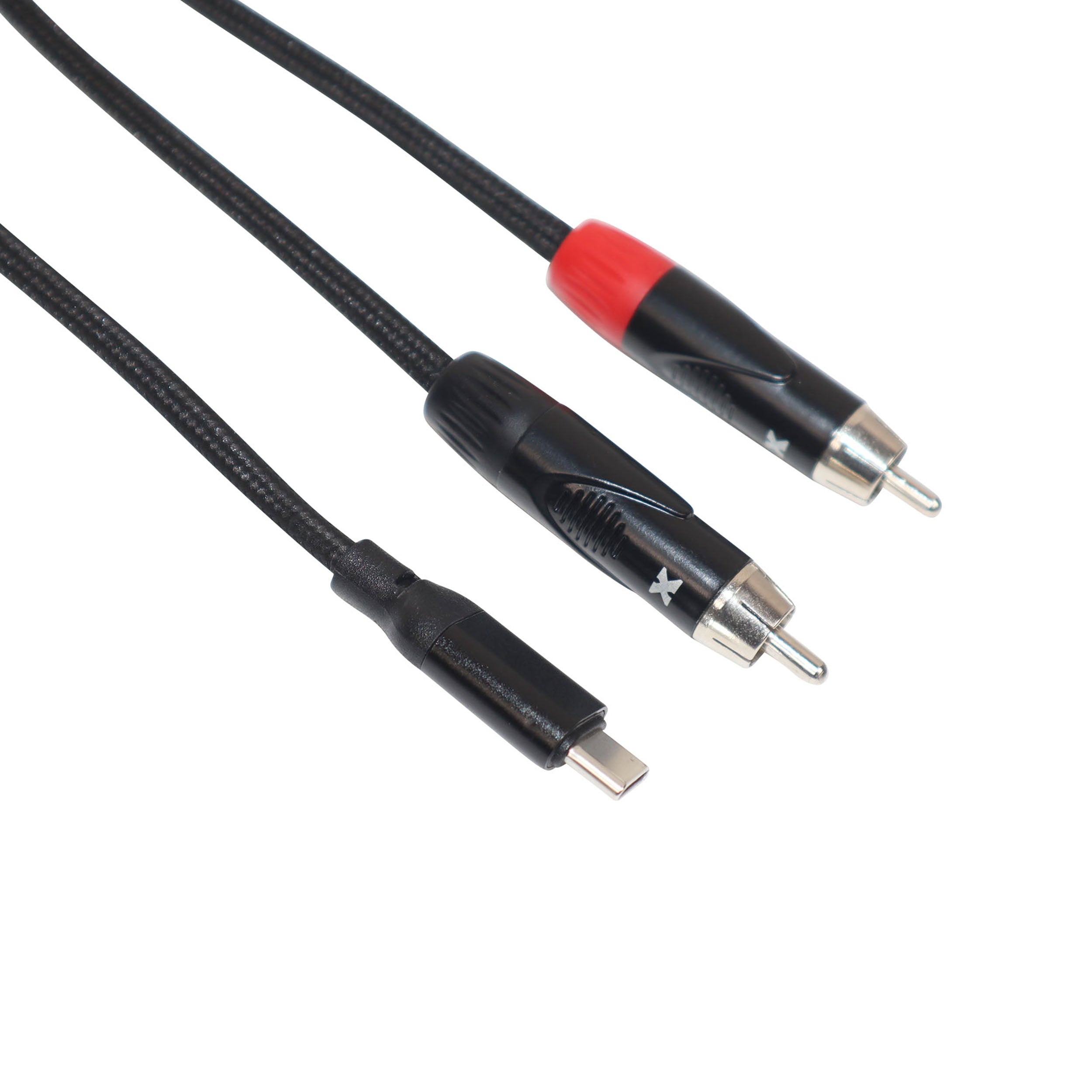 ProX 6FT USB-C to Dual RCA Smartphone and Laptop to Mixer, Amplifier, Powered Speaker and Console Interface