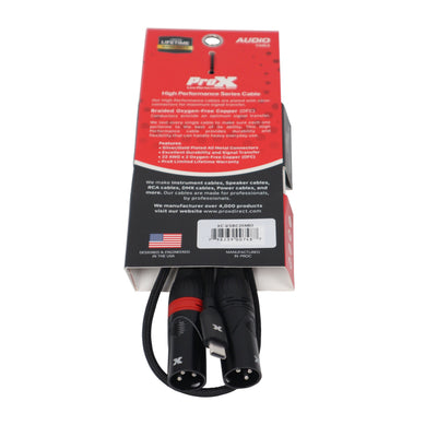 ProX 3FT USB-C to Dual XLR-M