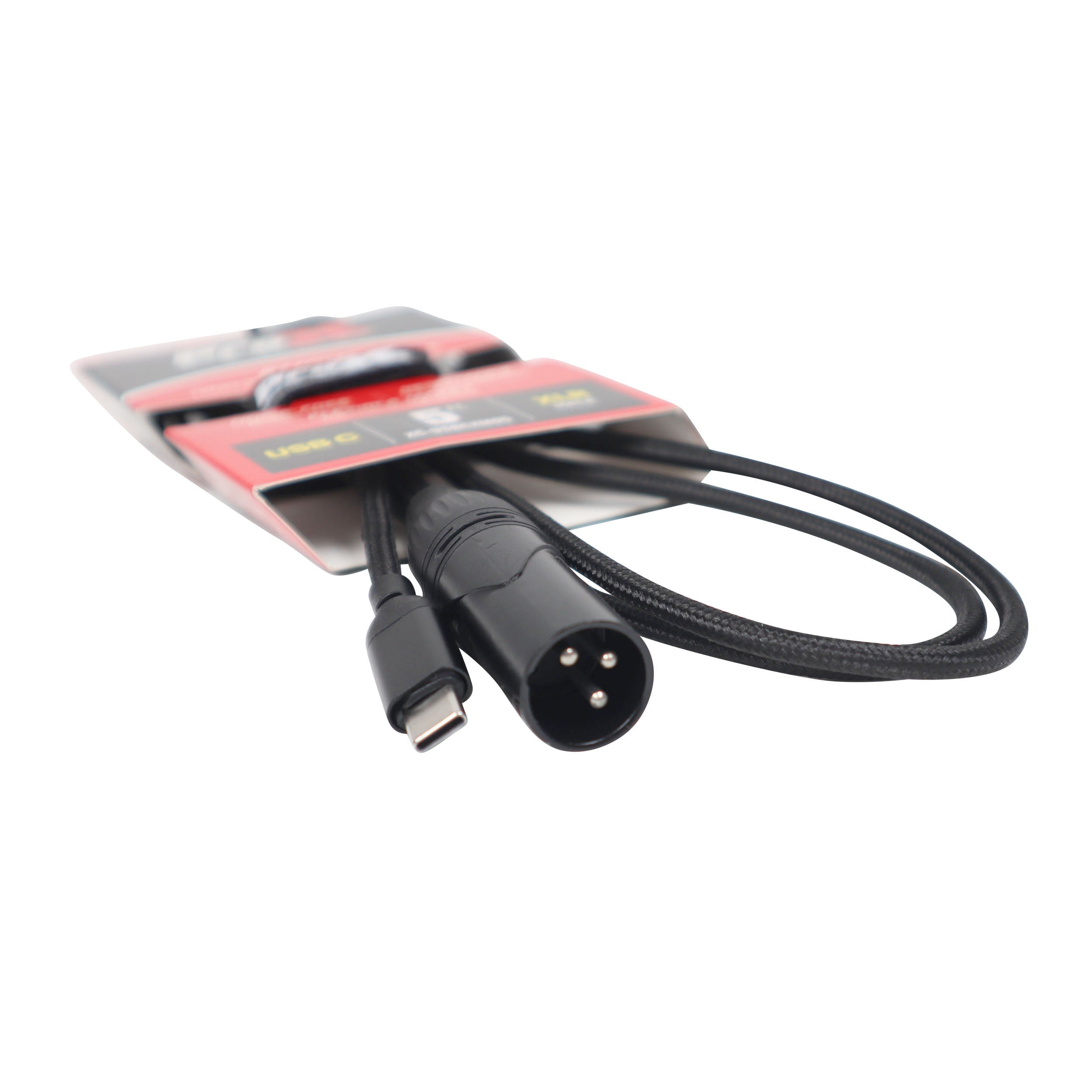 ProX 5FT USB-C to XLR Male Audio Cable – Smartphone and Laptop to Mixer, Amplifier, Powered Speaker and Console Interface